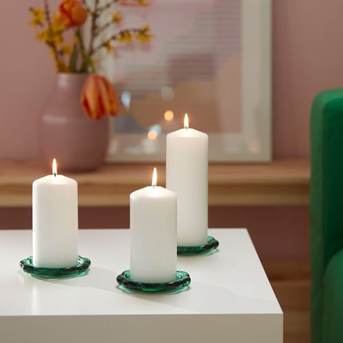 IKEA - BLADFAGEL, mum tabağı, yeşil, 11 cm