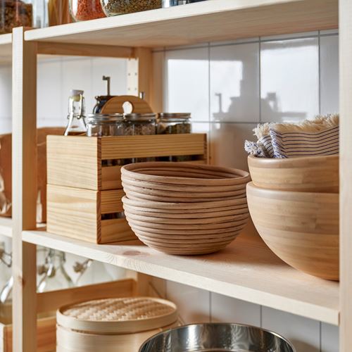 IKEA - BANDSLATTING, bin for bread, rattan, 22 cm