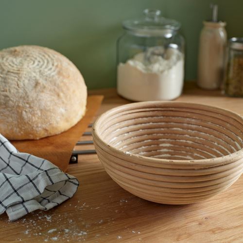 IKEA - BANDSLATTING, bin for bread, rattan, 22 cm