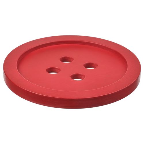 IKEA - VINTERFINT, round tray, button-red, 30 cm