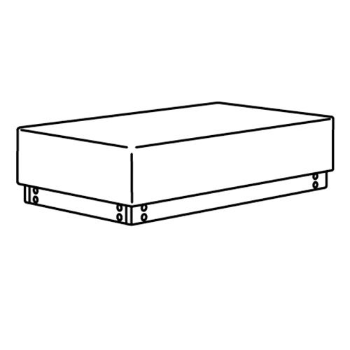 IKEA - UPPAKRA, stool frame, colourless