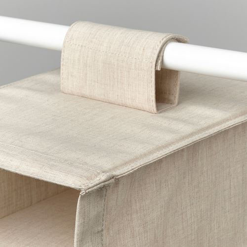 IKEA - PURRPINGLA, storage with compartments, beige, 22x34x80 cm