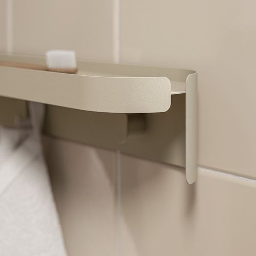 IKEA - FLORSJÖN, duvar rafı, bej, 40x7 cm