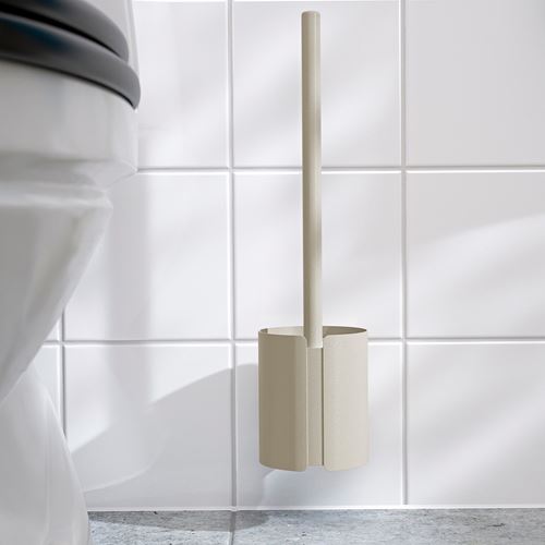 IKEA - FLORSJÖN, toilet brush, beige, 37 cm