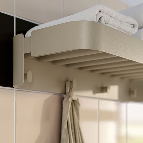 IKEA - FLORSJÖN, wall shelf, beige, 55x10 cm