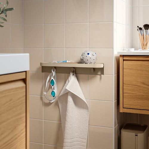 IKEA - FLORSJÖN, duvar rafı, bej, 40x7 cm