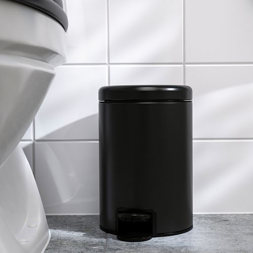 IKEA - GANSJÖN, çöp kutusu, siyah, 3 lt