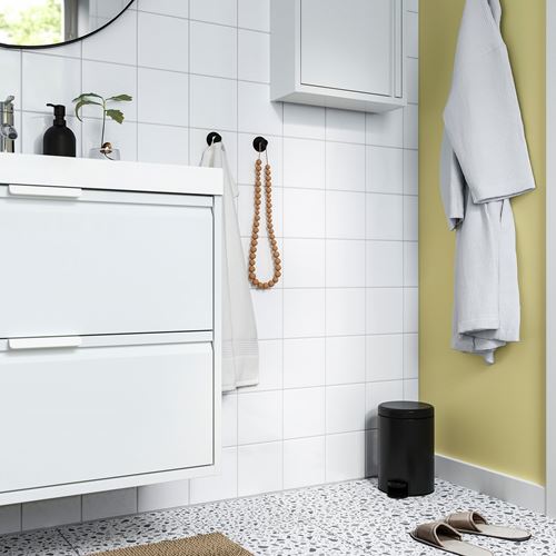 IKEA - GANSJÖN, waste bin, black, 3 l