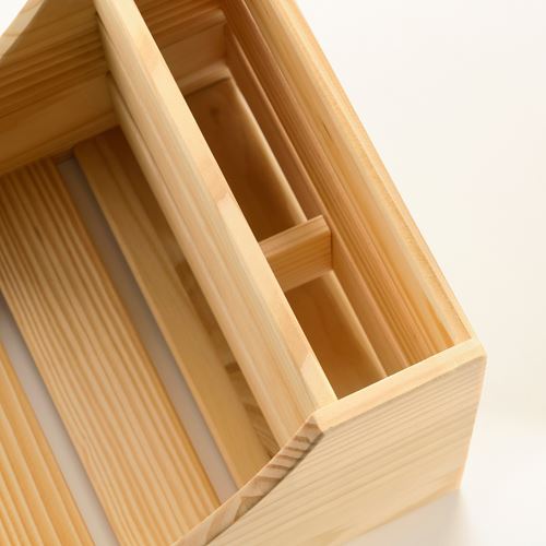 IKEA - CHOKLADHAJ, taşınabilir düzenleyici, ahşap, 20x18x16 cm