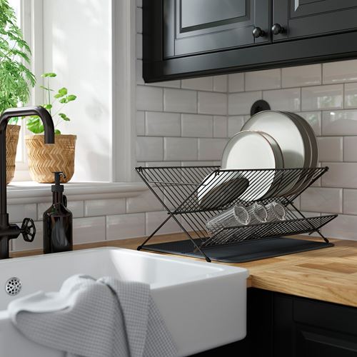 IKEA - KVOT, bulaşıklık, siyah, 29x48 cm