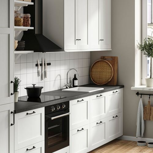 IKEA - SALJAN, tezgah, koyu gri taş görünüm-laminat, 246x3,8 cm