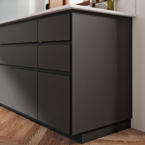 IKEA - FÖRBATTRA, cover panel, dark grey, 39x101 cm