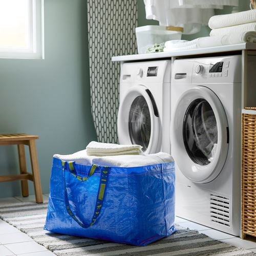 IKEA - FRAKTA, storage bag, blue, 55x37x35 cm/71 l