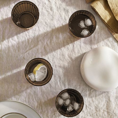 IKEA - VARDAGEN, glass set, glass-brown, 43 cl