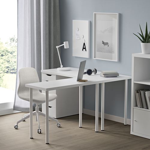 IKEA - LINNMON, masa tablası, beyaz, 100x45 cm