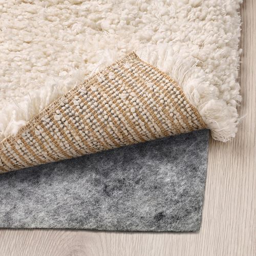 IKEA - VOLLERSLEV, büyük halı, beyaz, 133x195 cm