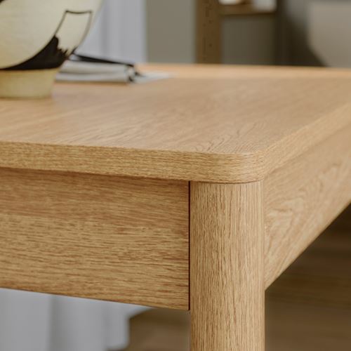 IKEA - TONSTAD, extendable kitchen table, oak veneer, seats 2-4
