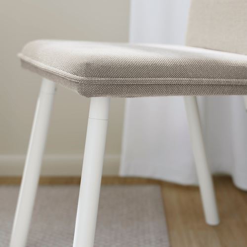 IKEA - TONSTAD, kitchen table set, off-white/Fridtuna light beige, 2 chairs