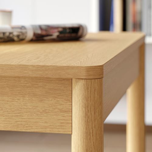 IKEA - TONSTAD, mutfak masası takımı, meşe kaplama-Bomstad altın kahverengi/meşe görünümlü, 2 sandalyeli