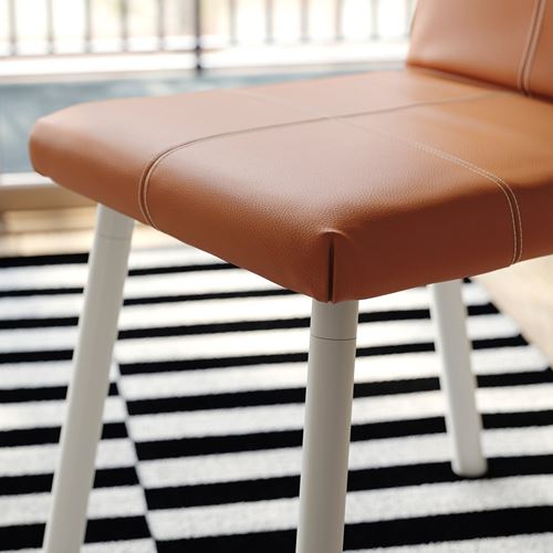 IKEA - TONSTAD, kitchen table set, off/white-Bomstad gold brown, 2 chairs