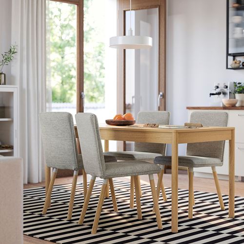 IKEA - TONSTAD, mutfak masası, meşe kaplama, 4 kişilik