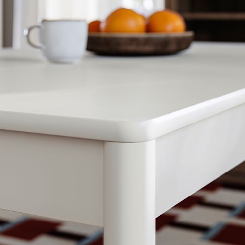 IKEA - TONSTAD, açılır yemek masası, kırık beyaz, 4-6 kişilik