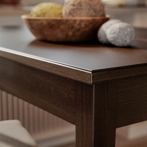 IKEA - NASINGE/BERGMUND, mutfak masası takımı, koyu kahve/kayın kaplama-Orrsta açık gri/siyah, 2 sandalyeli