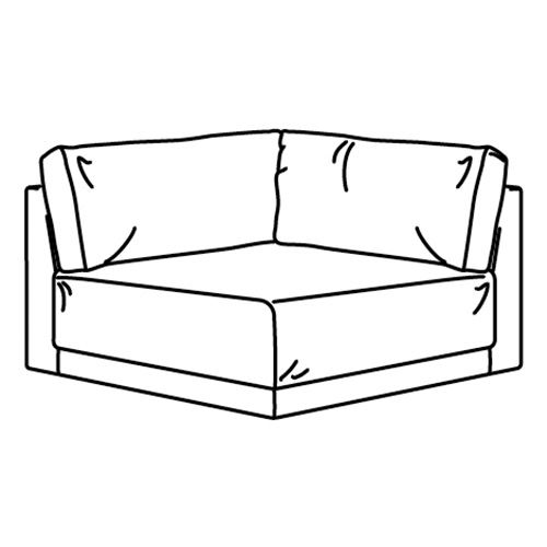 IKEA - UPPAKRA, corner sofa cover, Johanneshov dark grey