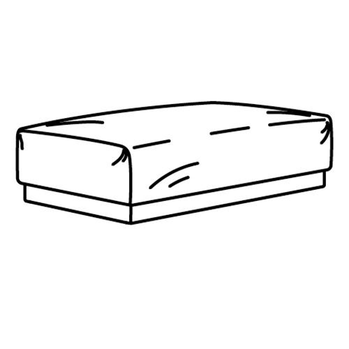 IKEA - UPPAKRA, stool cover, Johanneshov brown-beige