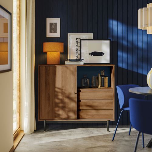 IKEA - RADMANSÖ, büfe, kahverengi ceviz görünüm, 118x49x103 cm