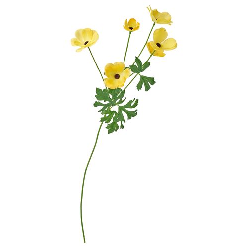 IKEA - SMYCKA, artificial flower, yellow, 63 cm