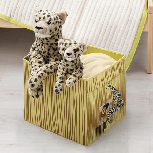 IKEA - SANDLÖPARE, box, light yellow, 33x38x33 cm