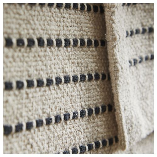 IKEA - STARREKLINTE, büyük halı, natürel-siyah, 155x220 cm