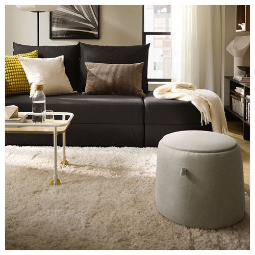 IKEA - VOLLERSLEV, büyük halı, beyaz, 133x195 cm