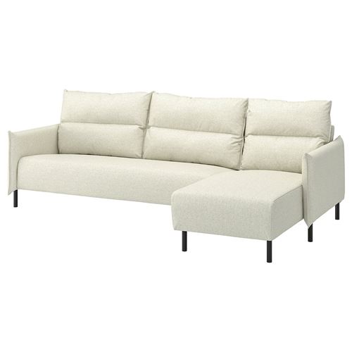 4-seat sofa with chaise longue