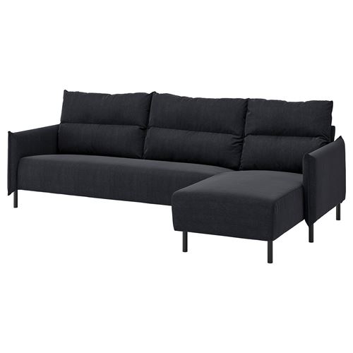 4-seat sofa with chaise longue