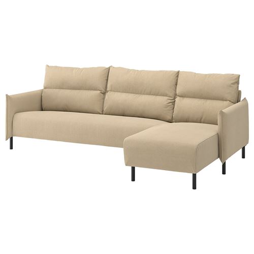 4-seat sofa with chaise longue
