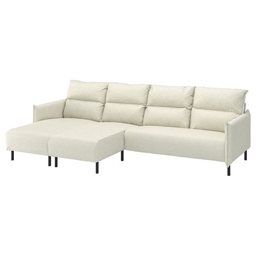 5-seat sofa with chaise longue