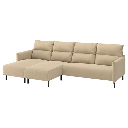 5-seat sofa with chaise longue