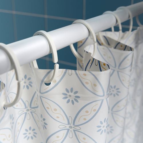 IKEA - DOCKBAT, duş perdesi, çok renkli, 180x200 cm