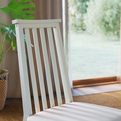 IKEA - ALHULT, upholstered wooden chair, beige-Kabusa light beige