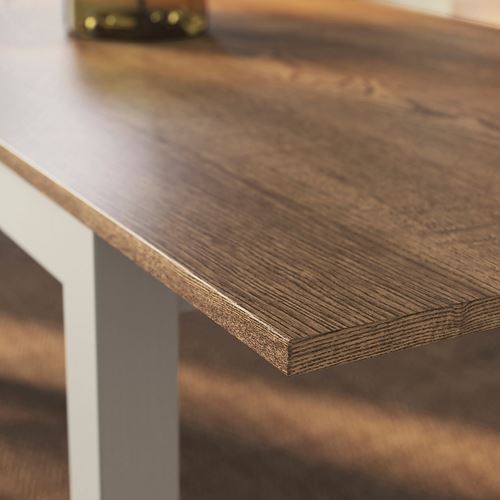 IKEA - ALHULT, extendable dining table, beige-brown, seats 4-6
