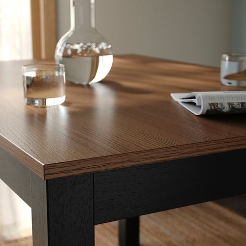 IKEA - ALHULT, kitchen table, black-brown, 120x80 cm