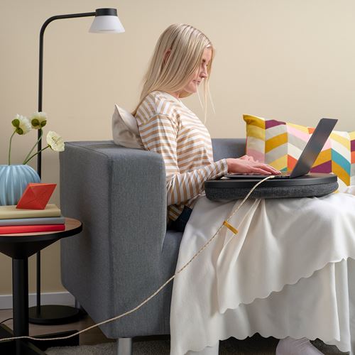 IKEA - RUNDHULT, USB-C - USB-C kablo, bej-mavi, 1.5 m/100 W