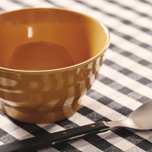 IKEA - SANDSKADDA, ceramic bowl, yellow, 14 cm
