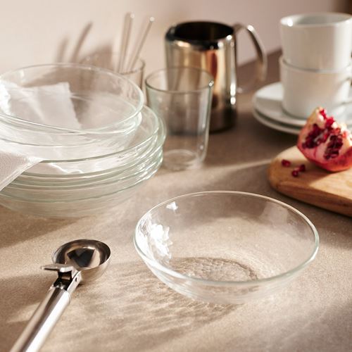 IKEA - STRANDKRABBA, çukur tabak, cam, 19 cm