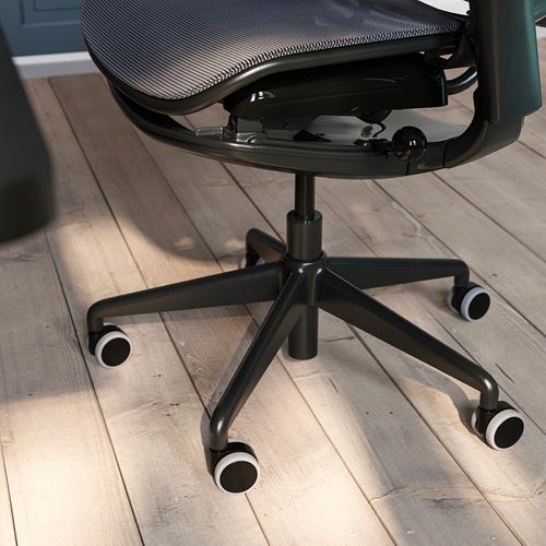 IKEA - BASTBOLL, oyuncu sandalyesi, siyah