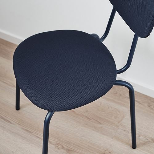 IKEA - SANDSBERG, döşemeli sandalye, koyu mavi-Remmarn koyu mavi