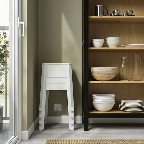 IKEA - TRANNÖ, tabure, beyaz-çam