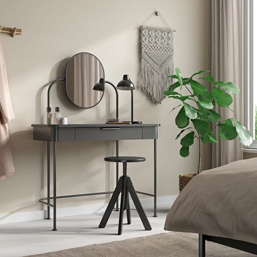 IKEA - RUDSTORP, tabure, siyah, 44-55 cm